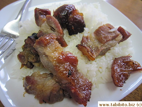 Second meal: BBQ pork over rice with