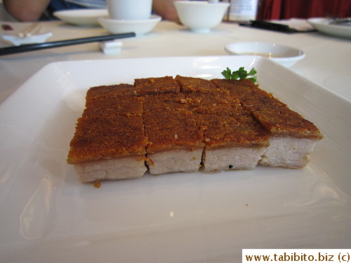 Famous roast pork cubes