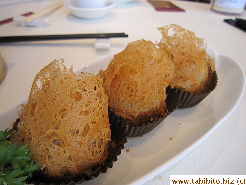 Fried taro dumplings