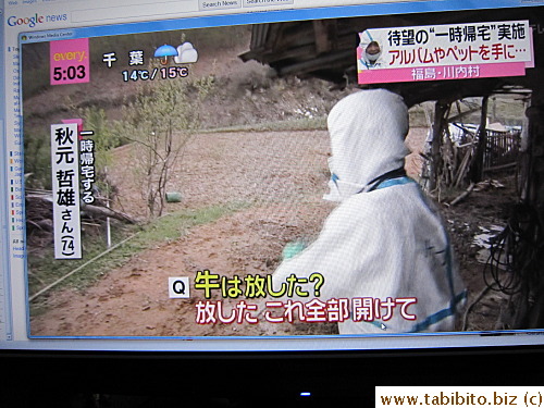 He let open the gate before he was evacuated and there're no cows left in the barn