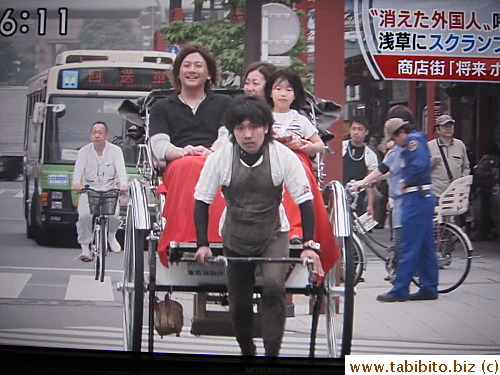 Well-known ricksaw in Asakusa