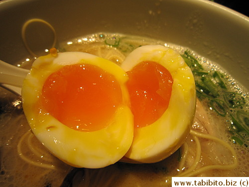 Beautiful eggs but I'd prefer the yolk to be just a tad more set