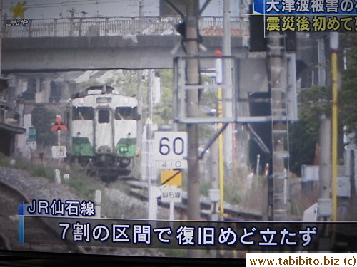 But 70% of the rail zone is still damaged