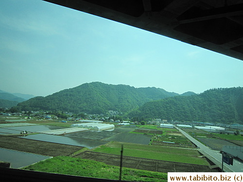 It's refreshing to see fields and mountains for a change