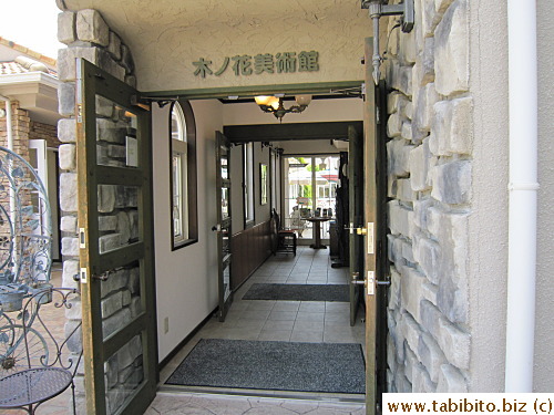 Going inside for the tiny museum, shop and cafe