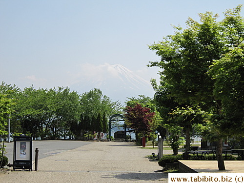 When we left, Mount Fuji was obscured by cloud