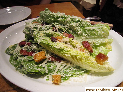 Caesar salad 850Yen/US$10