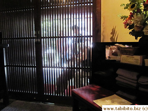 This picture, taken inside the entrance, shows the 