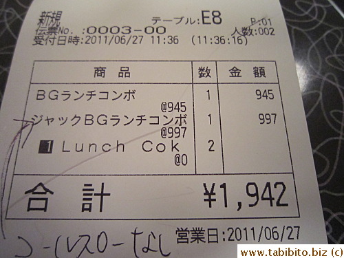 Very reasonable price by Tokyo standard