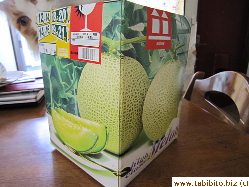 This is how the melon arrived (with no outer box or anything)