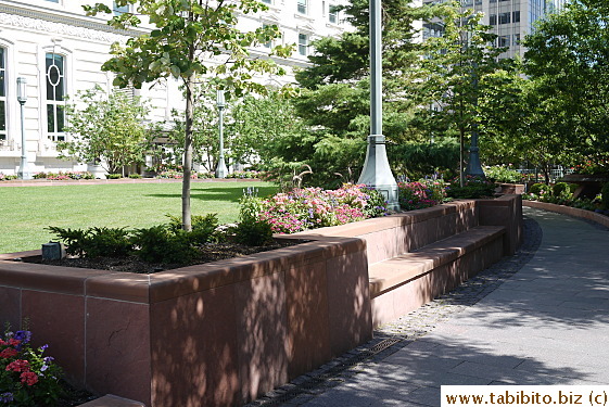 A park by the church