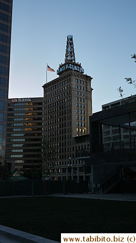 A picture taken at dusk