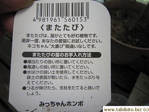 Growing instructions