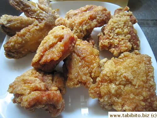 A plate of karaage