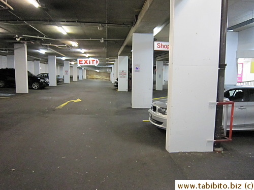 Being in a shopping center, there's plenty of car park space