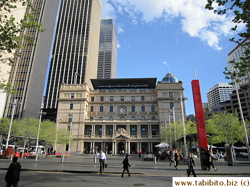 Stepping out of Circular Quay Station, there's this scene