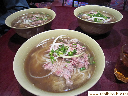 Beef pho for everyone