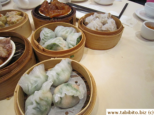 Pea shoots dumplings, garlic chives dumplings, Chiu Chow dumplings