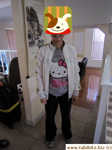 Rachel in here gym wear before work