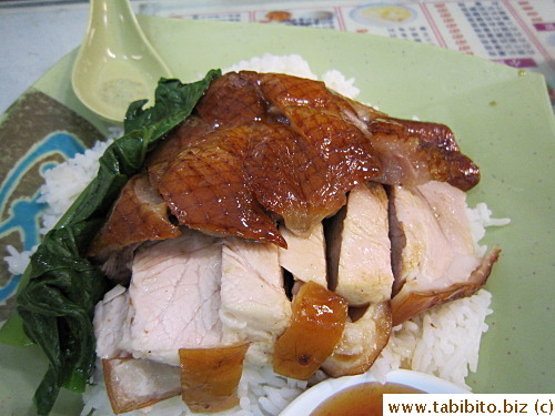 Our first meal in Hong Kong.  KL had roast goose and pork (the roast pork skin failed but remained very tender and moist)