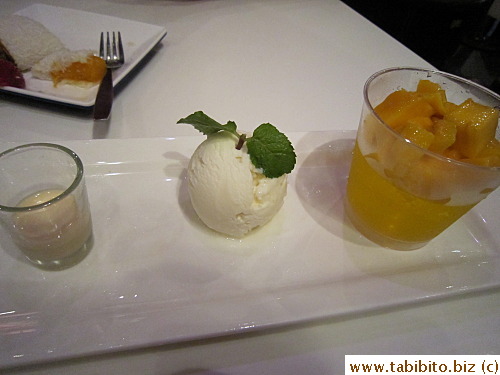 My mango jelly with tofu ice cream HK$33/US$4