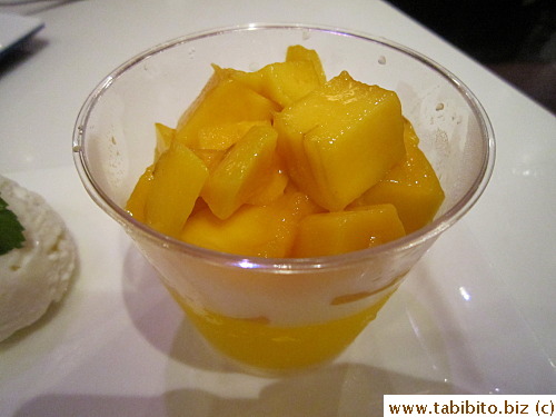 Sweet diced mango