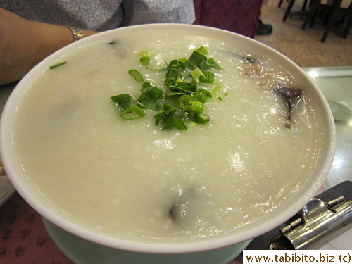 KL's salted pork and thousand-yr-old egg congee HK$26/US$3.3