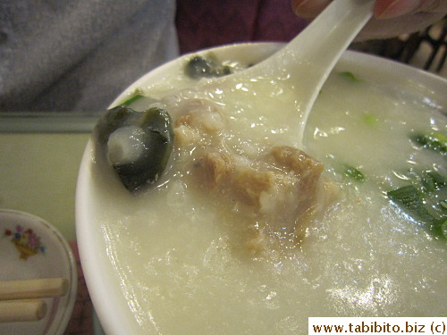 He said the pork was a tad salty