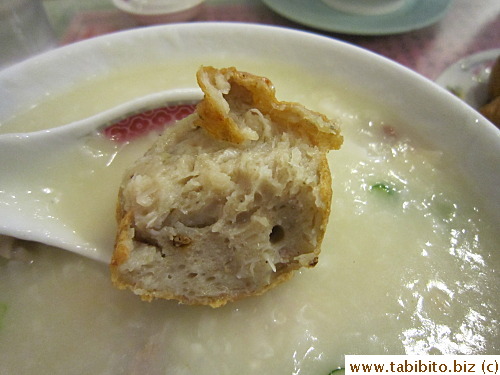 Springy and flavored with dried tangerine peel