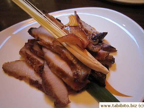 Chargrilled pork cheek meat HK$58/US$7 (very good)