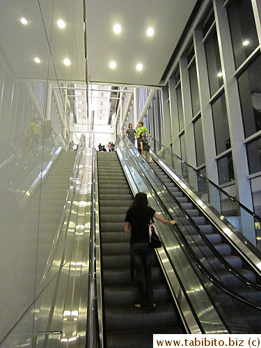 riding these escalators take you to Millennium City 5 which then takes you to the restaurant section