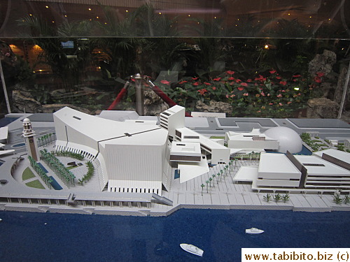 Model of Hong Kong Cultural Centre and surrounds