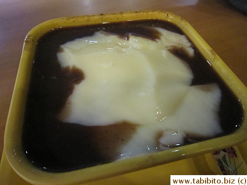 Tofu-fa in red bean soup