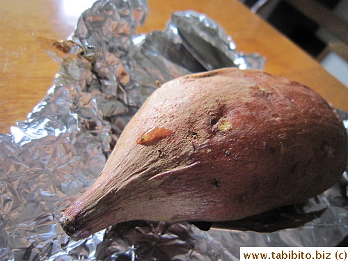 Its own syrup oozes out of the potato after roasting