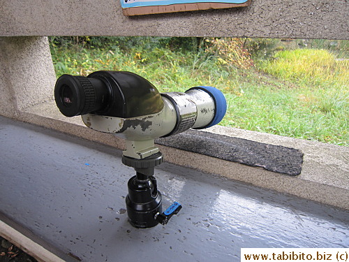 Powerful binoculars are provided