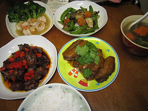 Chinese New Year's Eve dinner