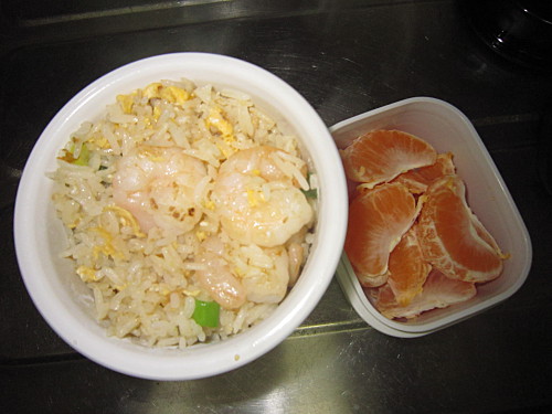 Shrimp fried rice, mandarin