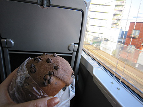 We began our trip with a ride of the Skyliner and a chocolate chip bun from a bakery in Nippori Station