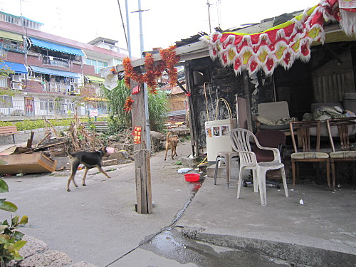 Following someone uphill