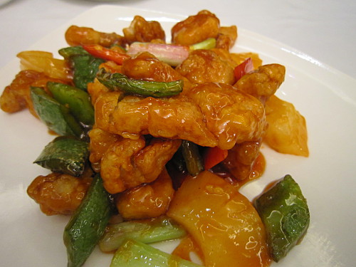 Sweet and sour pork was very yummy