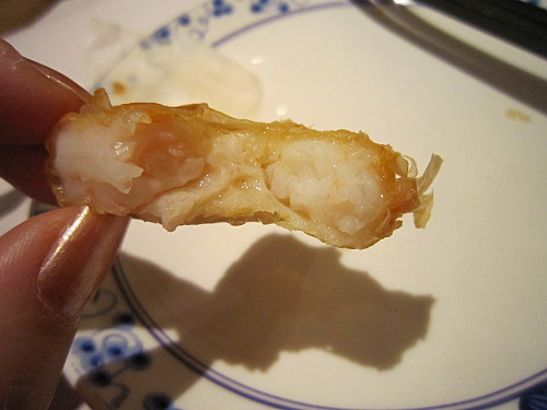was chock-full of crunchy shrimp, simply delicious