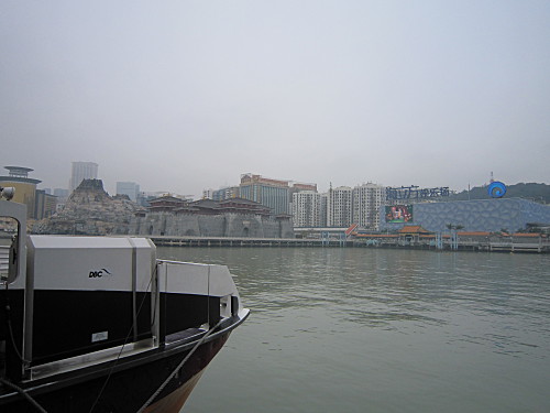 Approaching Macau (downtown pier)