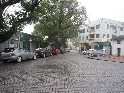 The cafe was full of people, but not a person in sight on the street