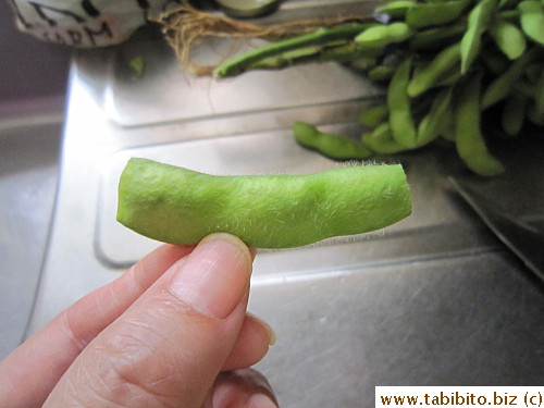 both ends of the pods