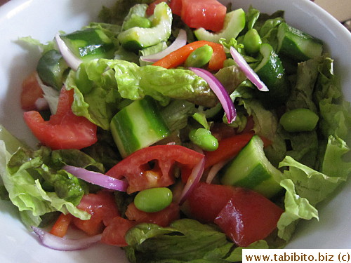 Edamame in salad