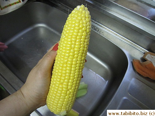 Japanese produce may be expensive, but you can't beat its quality.  The corn is always super sweet and fresh