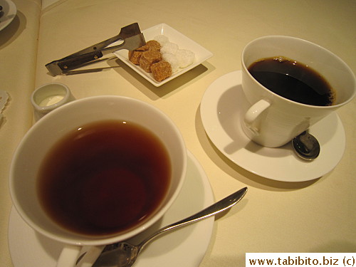 Tea and coffee