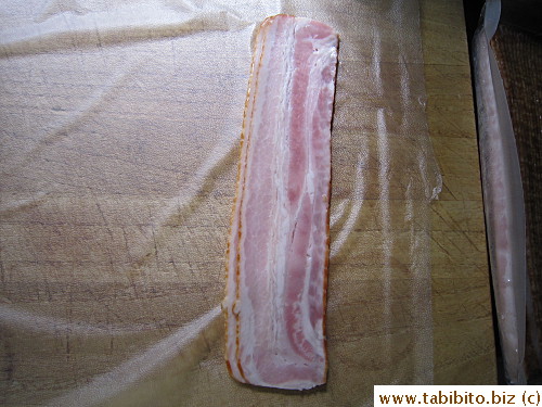 Lay your desired number of slices near the edge