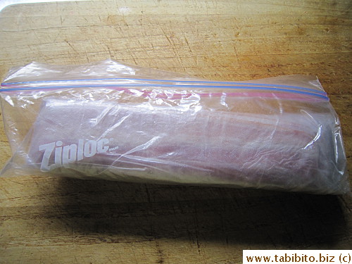 Put it in a freezer bag and freeze