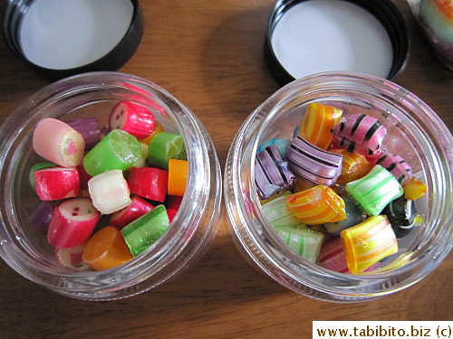 Fruity and tart (left) and sweet (right)